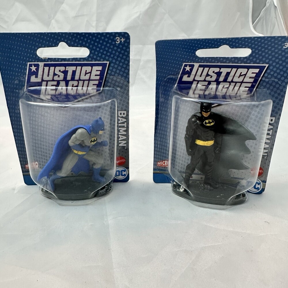 DC Justice League Batman Mini Figure Mattel Micro Collection Lot of 2 New
